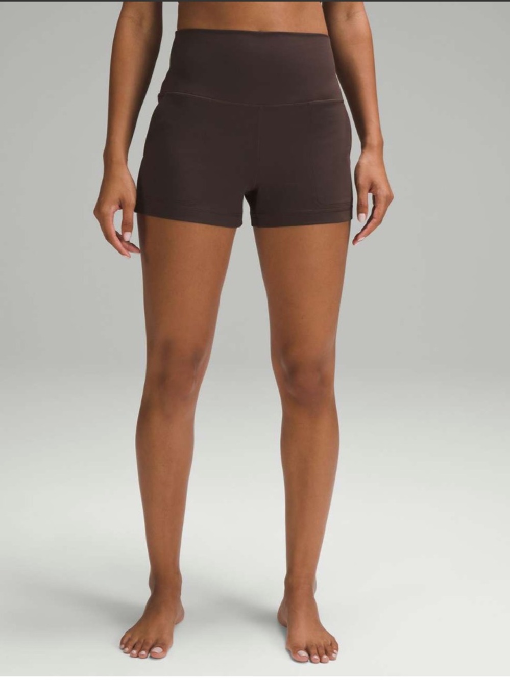 lululemon Align Classic Fit Shorts 3” & Align Tank Set Espresso Like New EUC - Picture 12 of 13